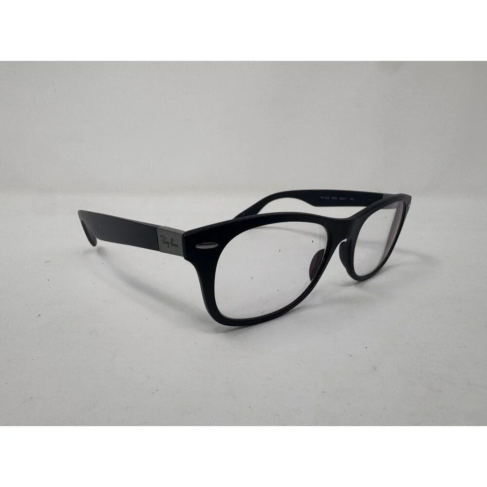 Ray-Ban LITEFORCE RB7032 Eyeglass Frames Only 52-17-145 Black 5204 Italy Made